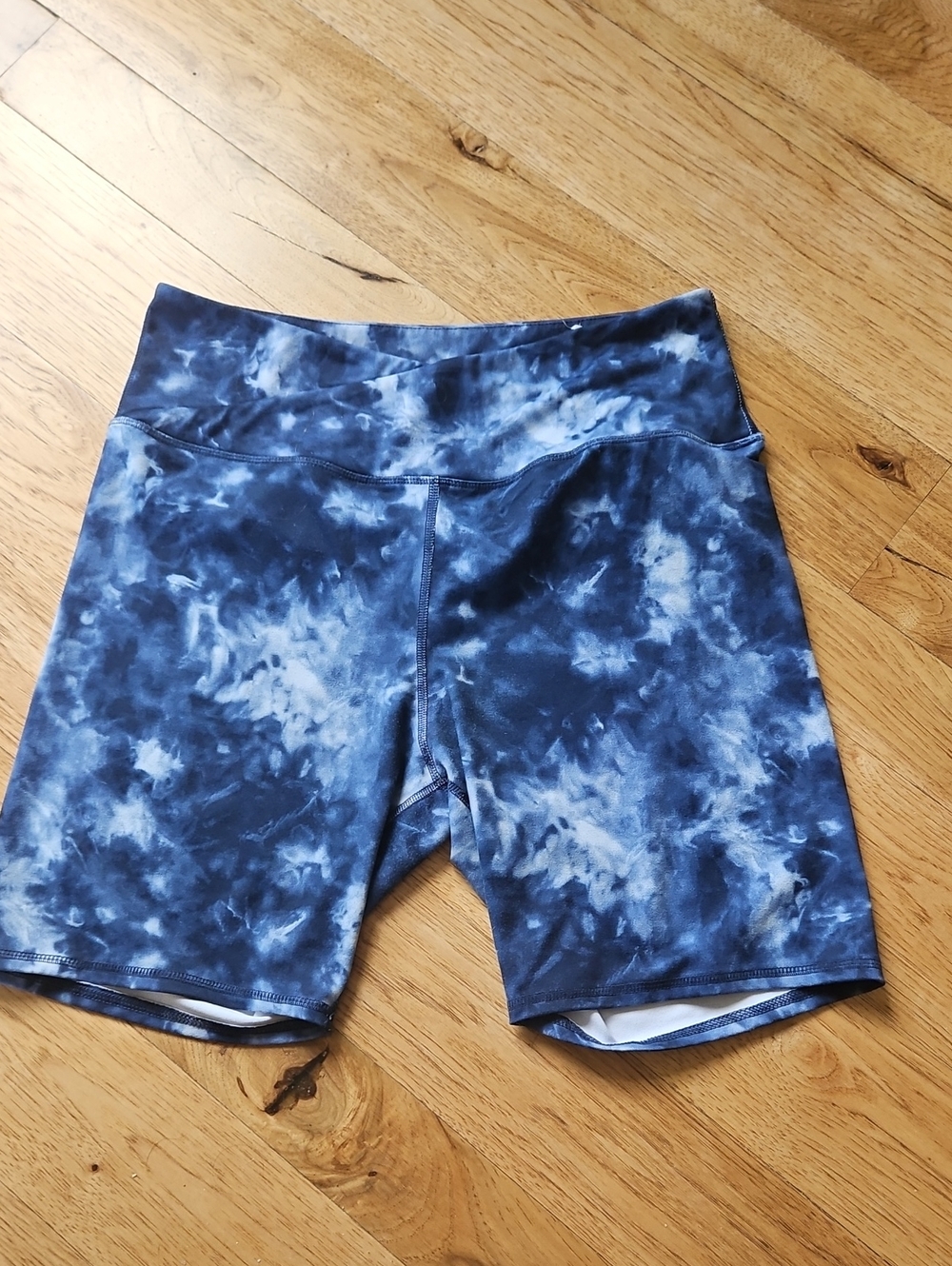 Maurices Navy Tie-Dye Womens Bike Shorts